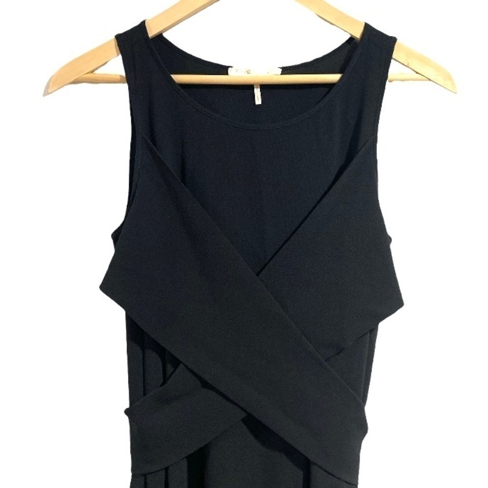 MAJE black dress Rov crisscross pocket size 2 - Picture 2 of 7